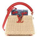 LV X TM Rattan Denim Calfskin Cerises Capucines Mini