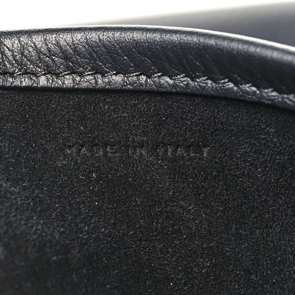 Grained Calfskin Park Tote Three Black