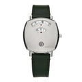 Stainless Steel Calfskin 35mm Grip Quartz Watch Green