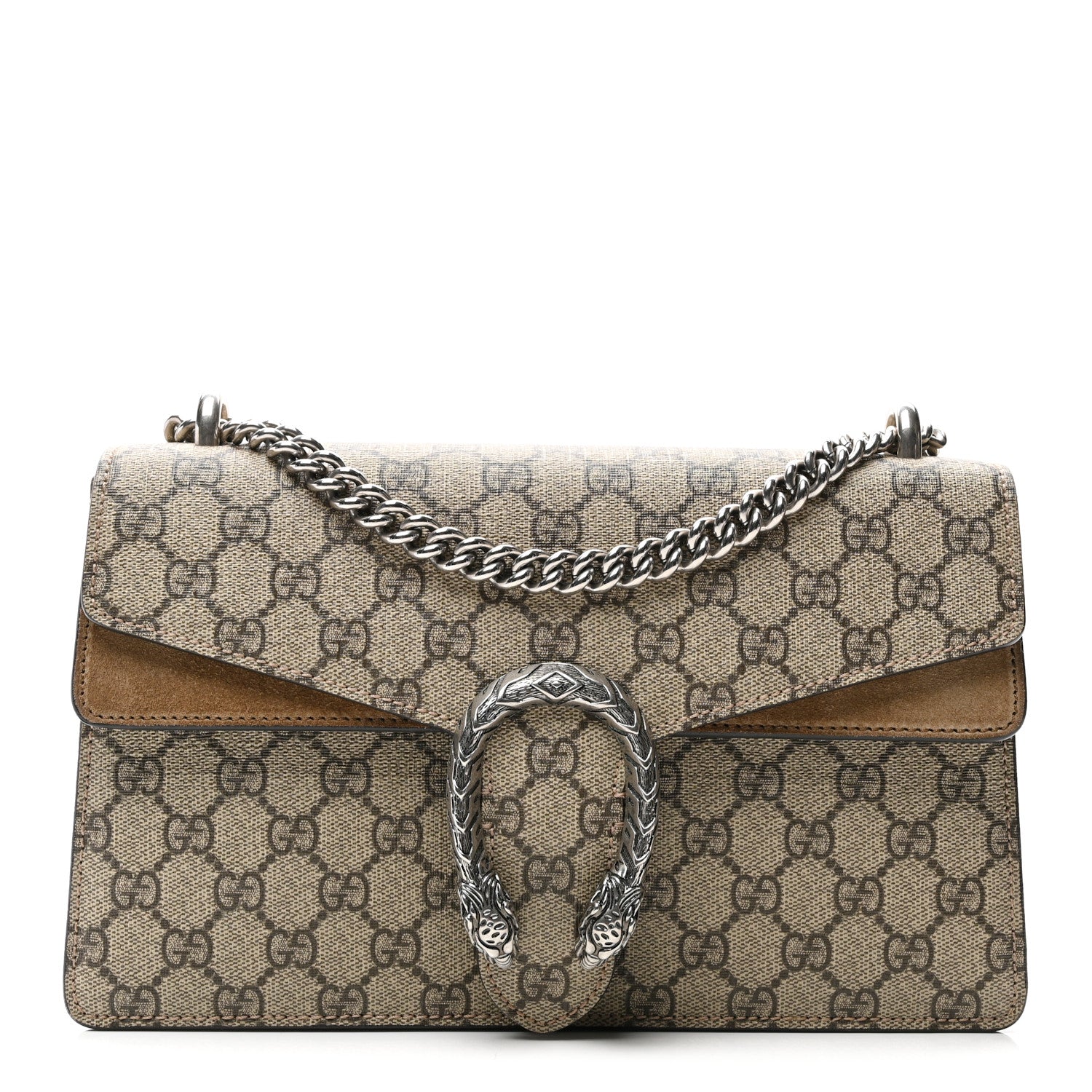 GG Supreme Monogram Small Dionysus Shoulder Bag Taupe