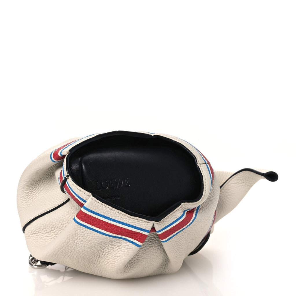 Calfskin 22 Mini Elephant Crossbody Bag Soft White Red