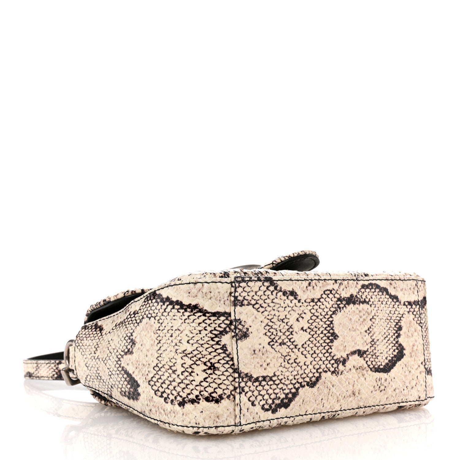 Snakeskin Matelasse Aria Mini GG Marmont Top Handle Shoulder Bag Roccia