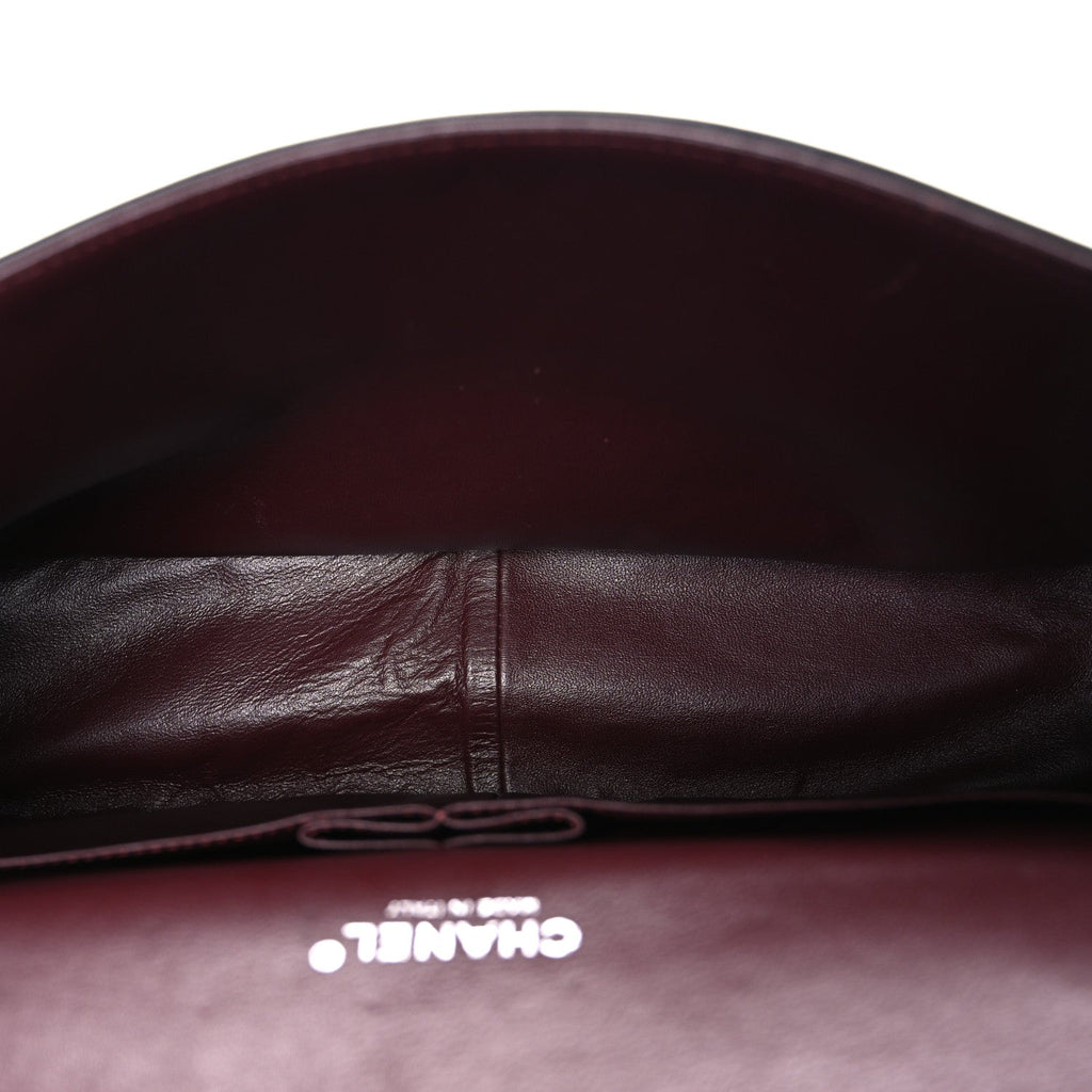 Lambskin Quilted Maxi Double Flap Black