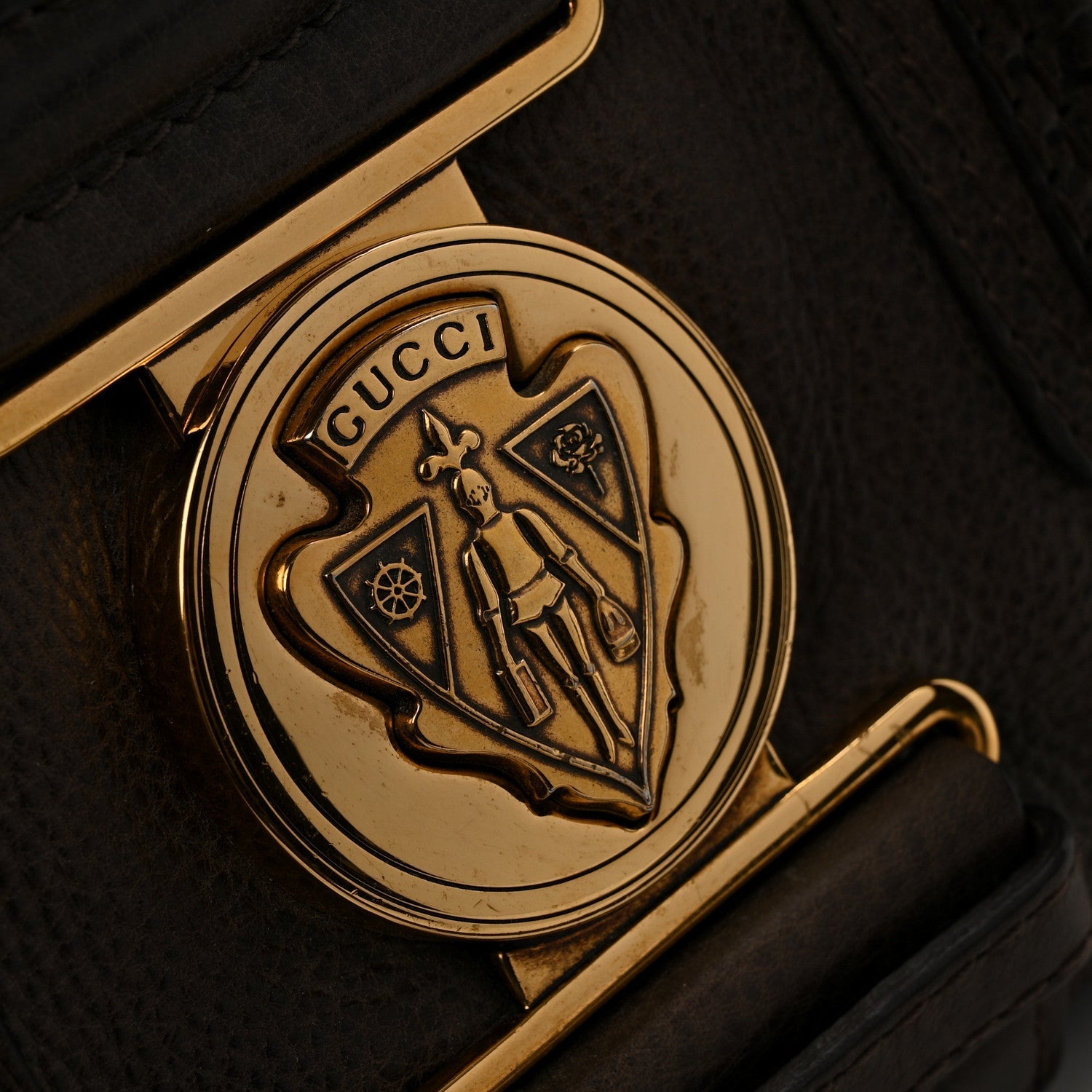 Guccissima Aviatrix Medium Boston Chocolate