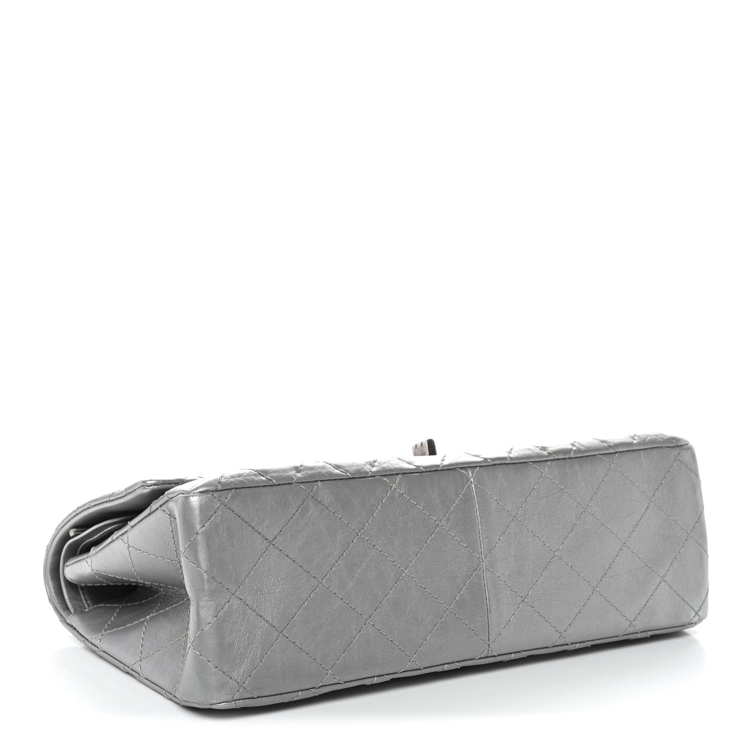 Metallic Aged Calfskin Quilted 2.55 Reissue 226 Flap Silver