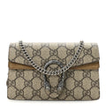 GG Supreme Monogram Super Mini Dionysus Shoulder Bag Taupe