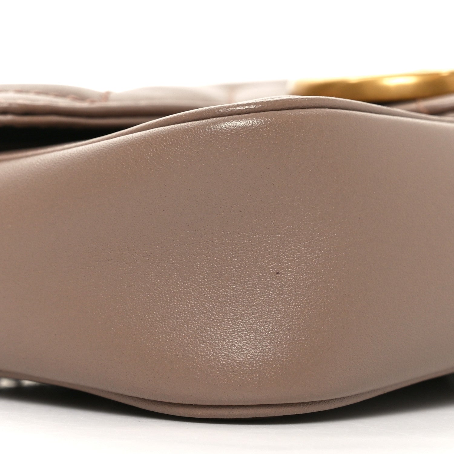Calfskin Matelasse Super Mini GG Marmont Shoulder Bag Porcelain Rose