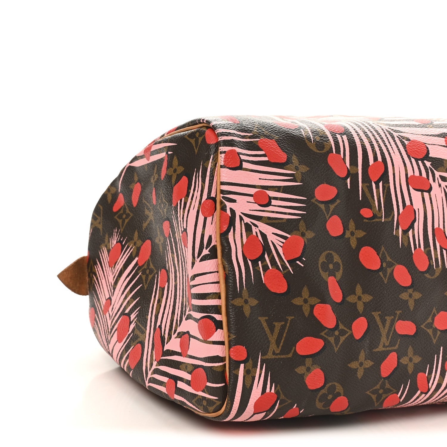 Monogram Jungle Dots Speedy 30 Sugar Pink Poppy