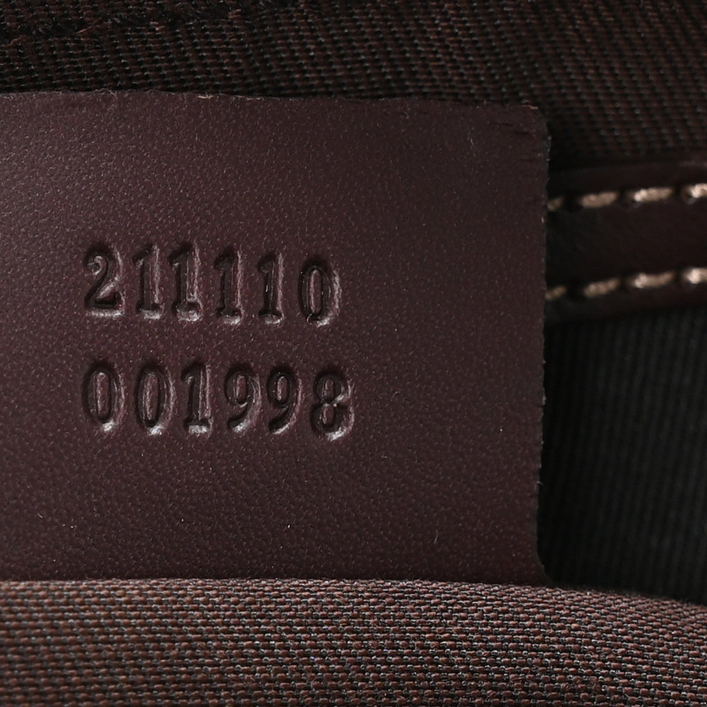 GG Supreme Monogram Belt Bag Dark Brown