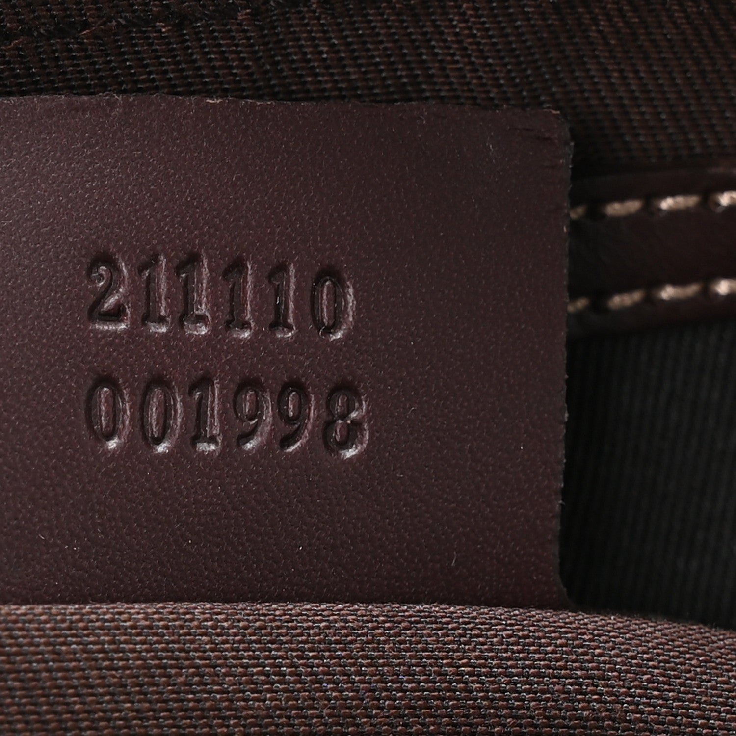 GG Supreme Monogram Belt Bag Dark Brown