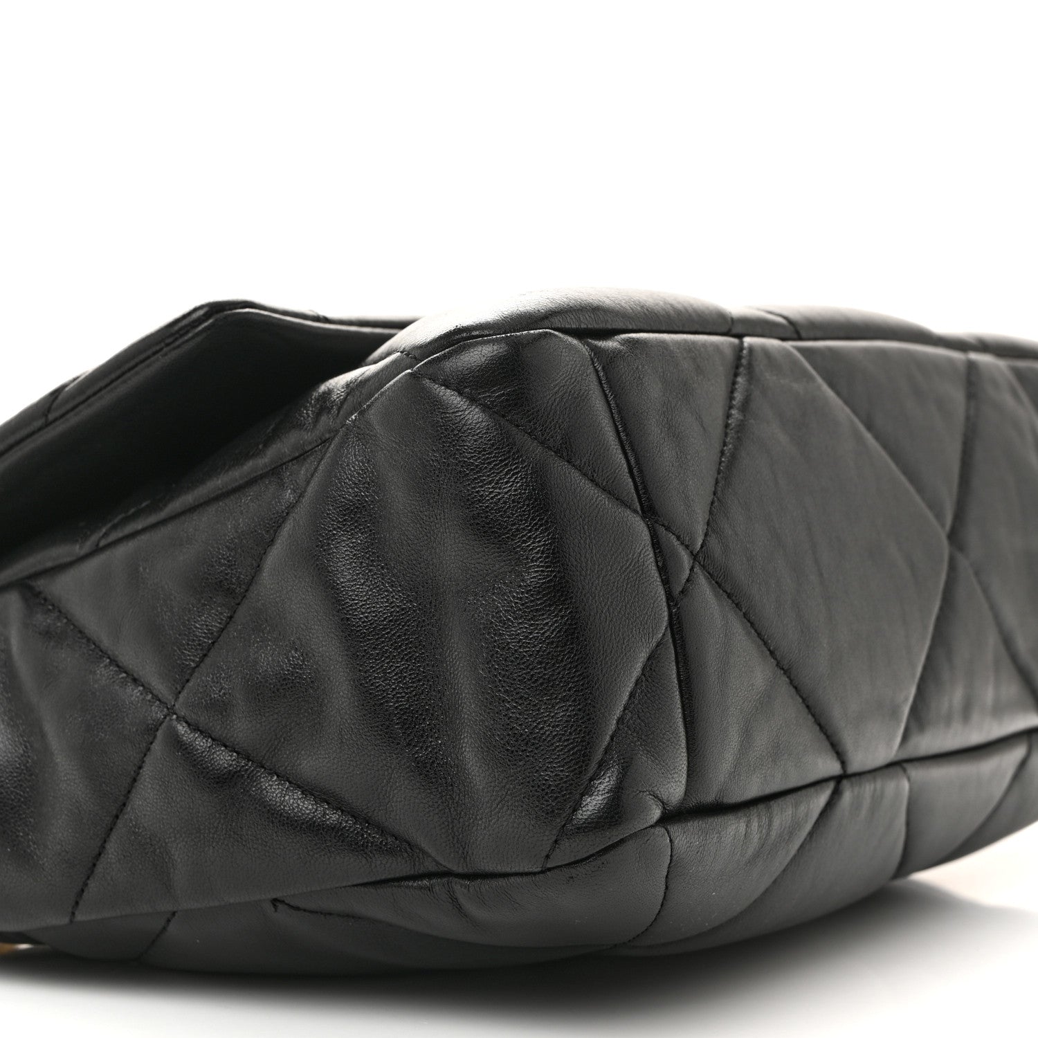 Lambskin Quilted Large Chanel 19 Flap Black