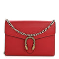 Calfskin Mini Dionysus Chain Wallet Hibiscus Red