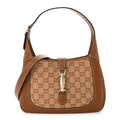 Raffia GG Supreme Monogram Calfskin Small Jackie 1961 Hobo Natural