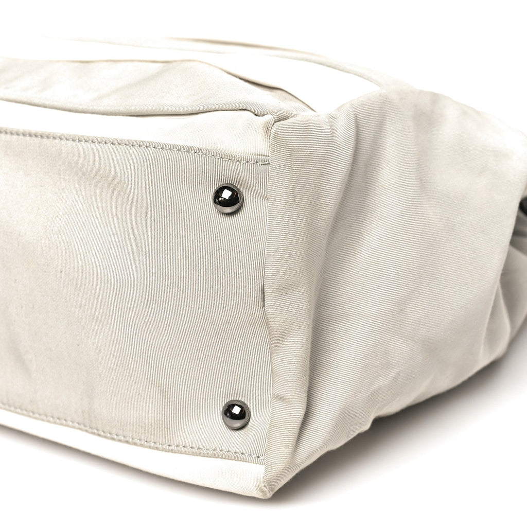 Nylon Quilted 2.55 Reissue Tote White Grey