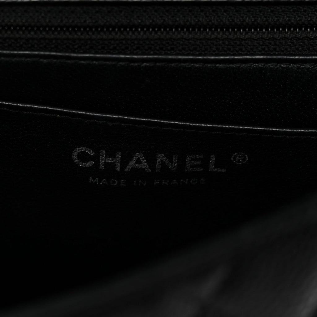 Caviar Quilted Mini Square Flap Black
