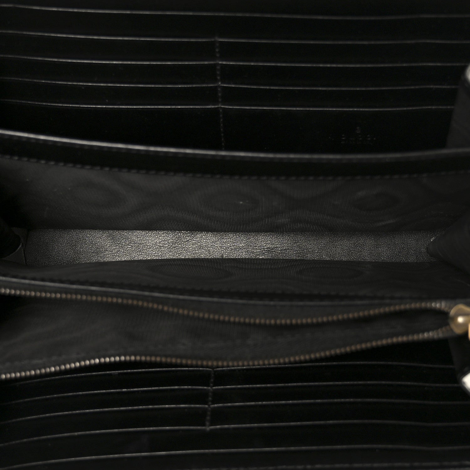 Calfskin Matelasse GG Marmont Chain Wallet Black