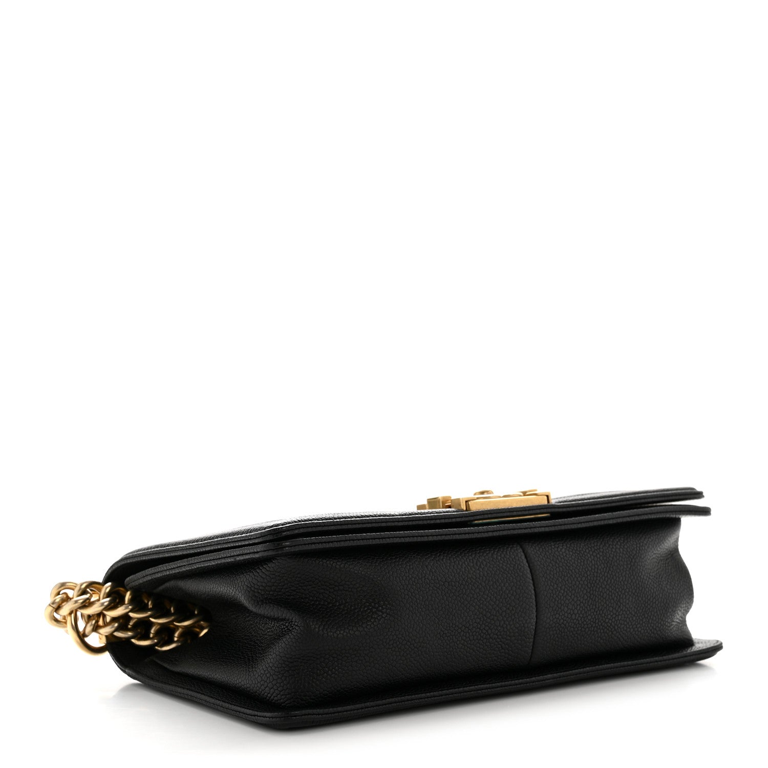 Caviar Quilted Medium Boy Flap Black