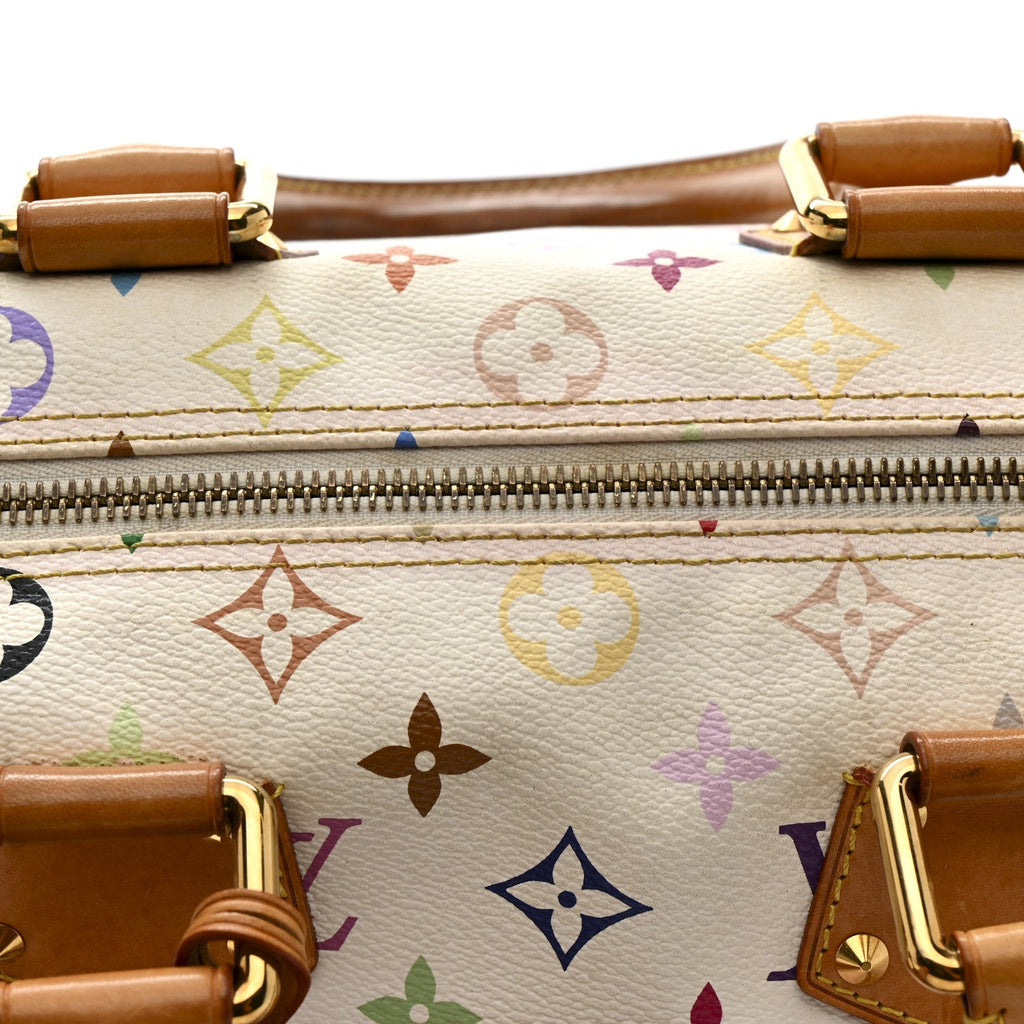 Monogram Multicolor Speedy 30 White