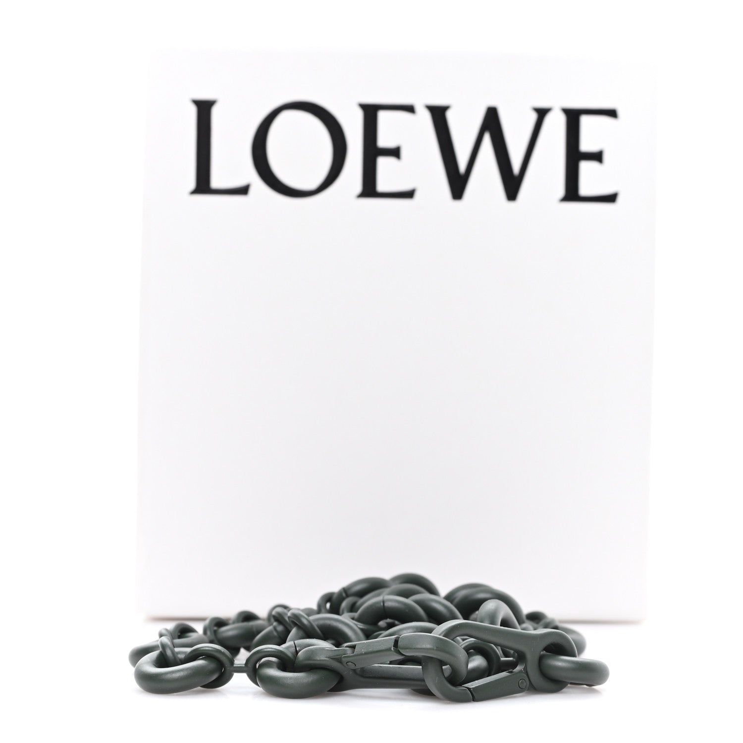 Brass Monochrome Donut Chain Shoulder Strap Olive Green