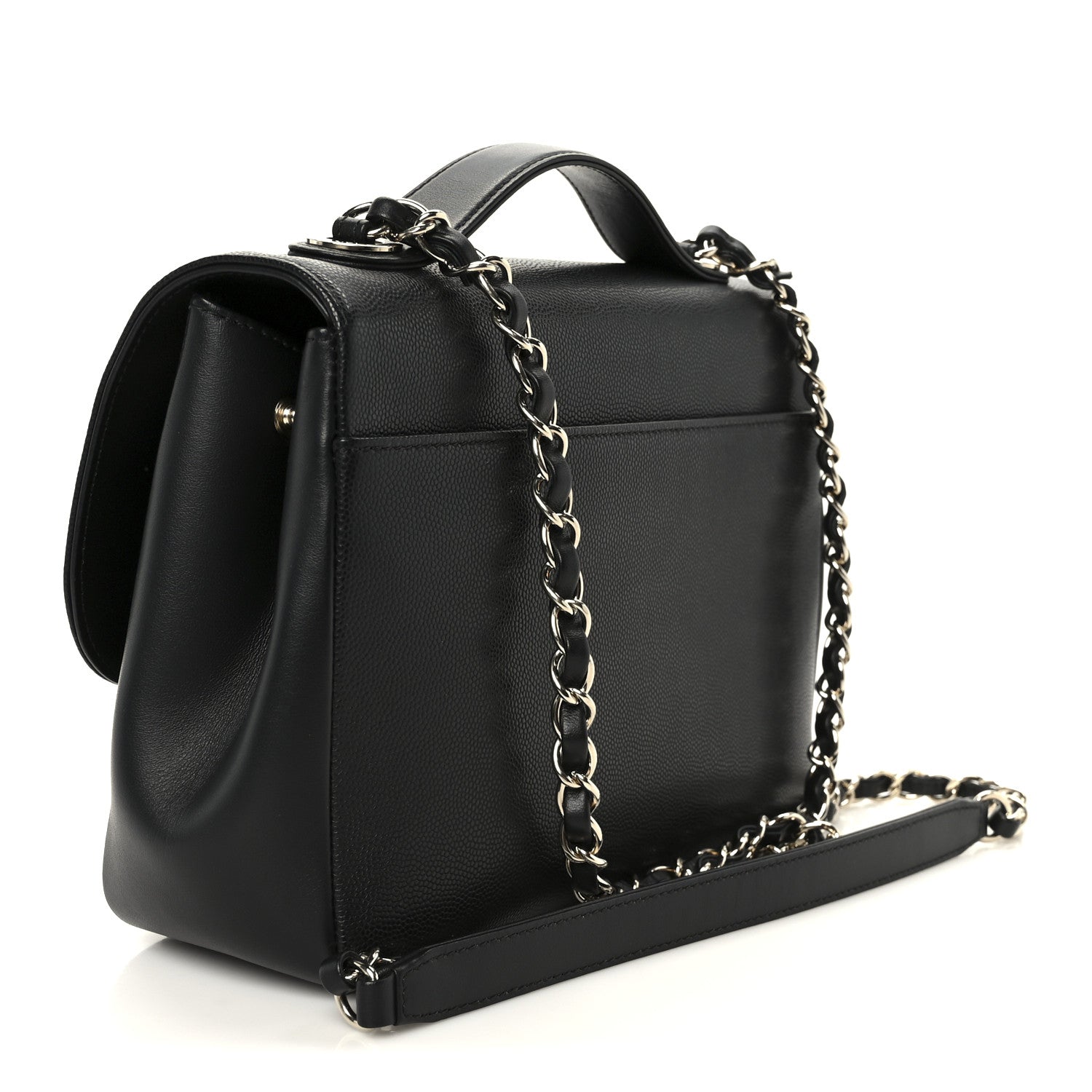 Caviar Quilted Medium Business Affinity Flap Black