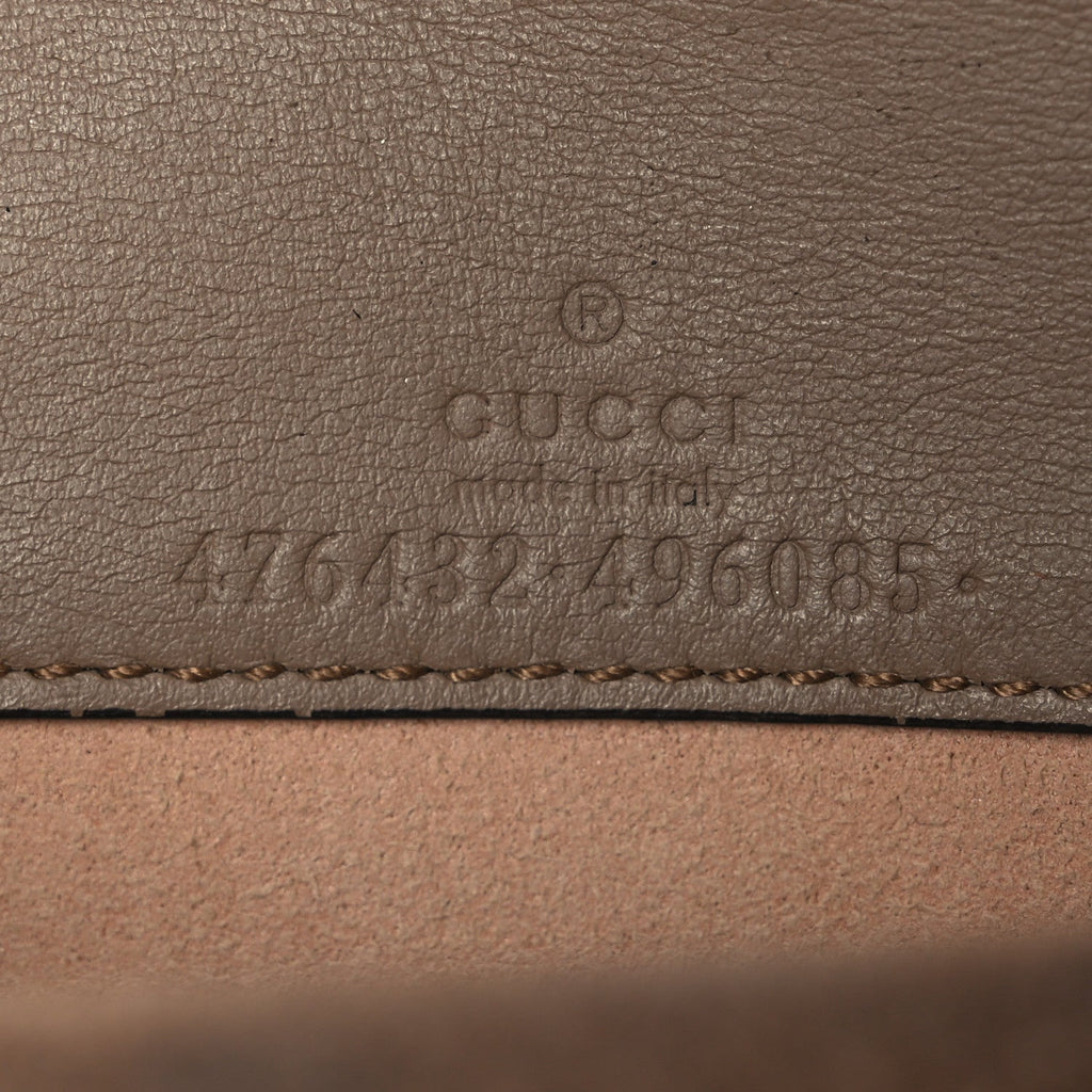 GG Supreme Monogram Super Mini Dionysus Shoulder Bag Taupe