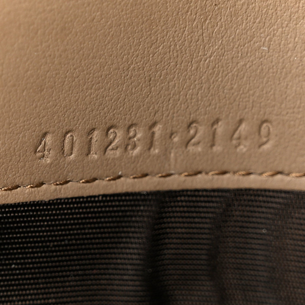 GG Supreme Monogram Mini Dionysus Chain Wallet Beige Taupe