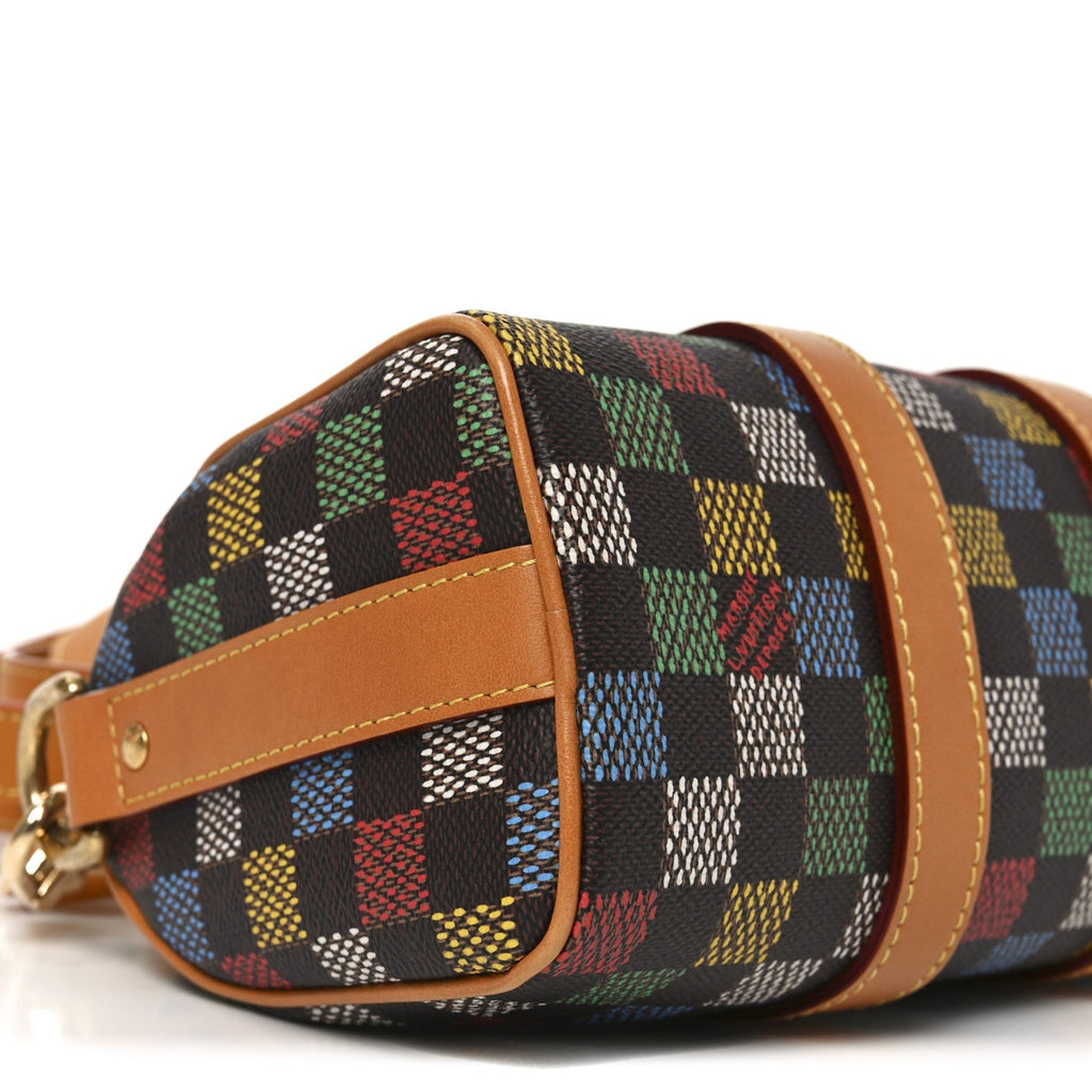 LV Vers Damier Ebene Keepall Bandouliere 25