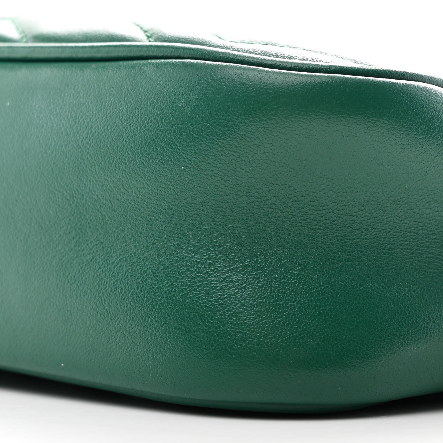 Calfskin Matelasse Small GG Marmont Chain Shoulder Bag Emerald Green