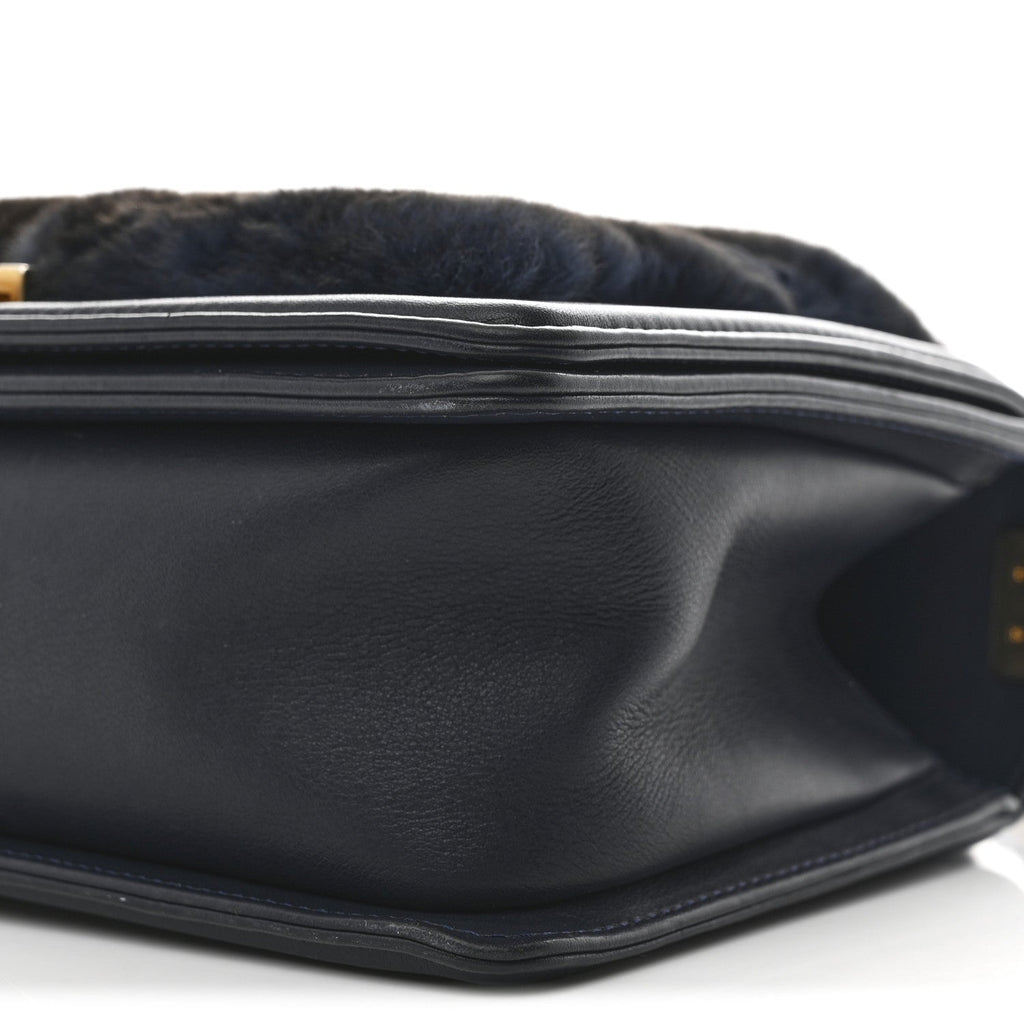 Orylag Medium Boy Top Handle Flap Navy