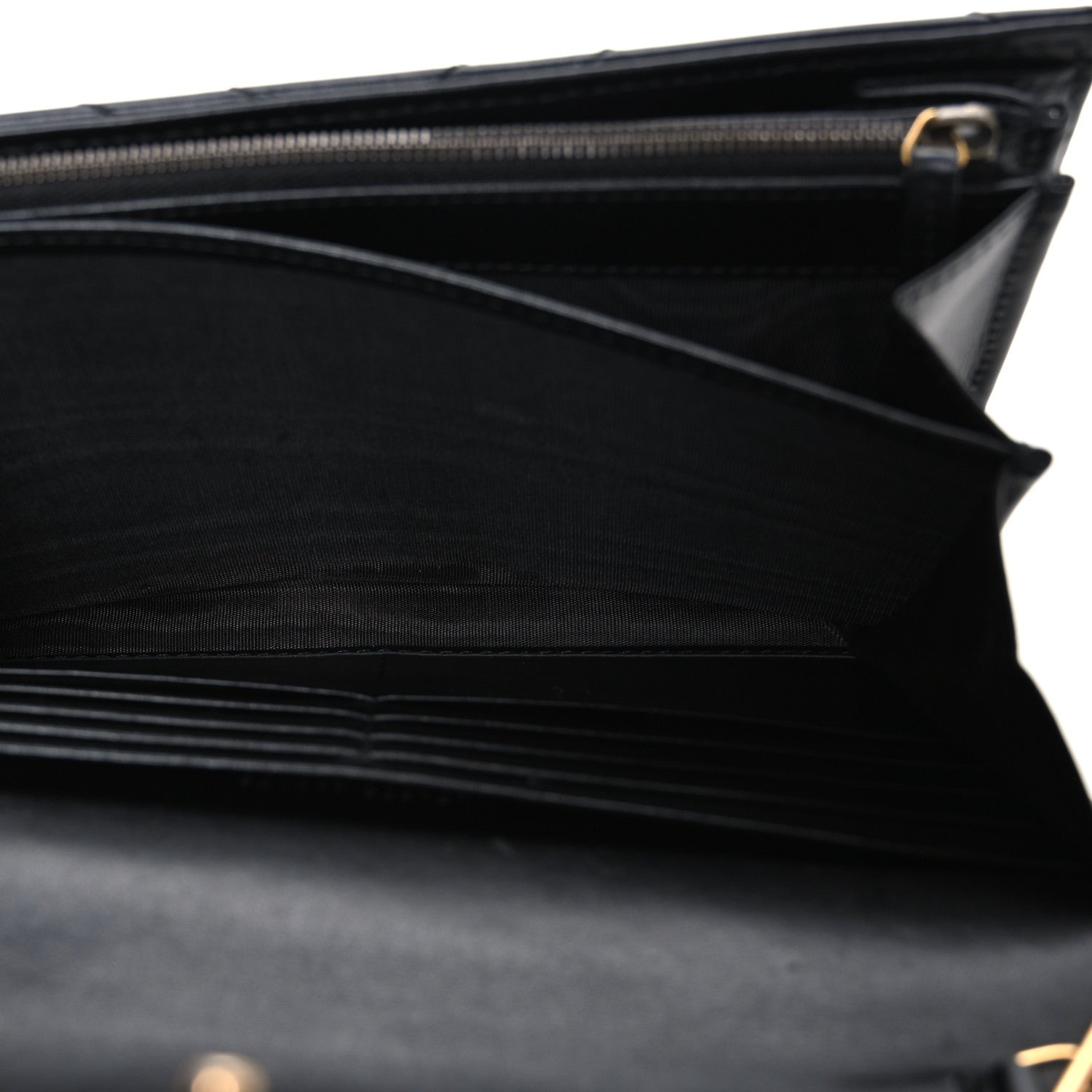 Calfskin Matelasse GG Marmont Chain Wallet Black