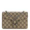 GG Supreme Monogram Mini Dionysus Chain Wallet Beige Taupe