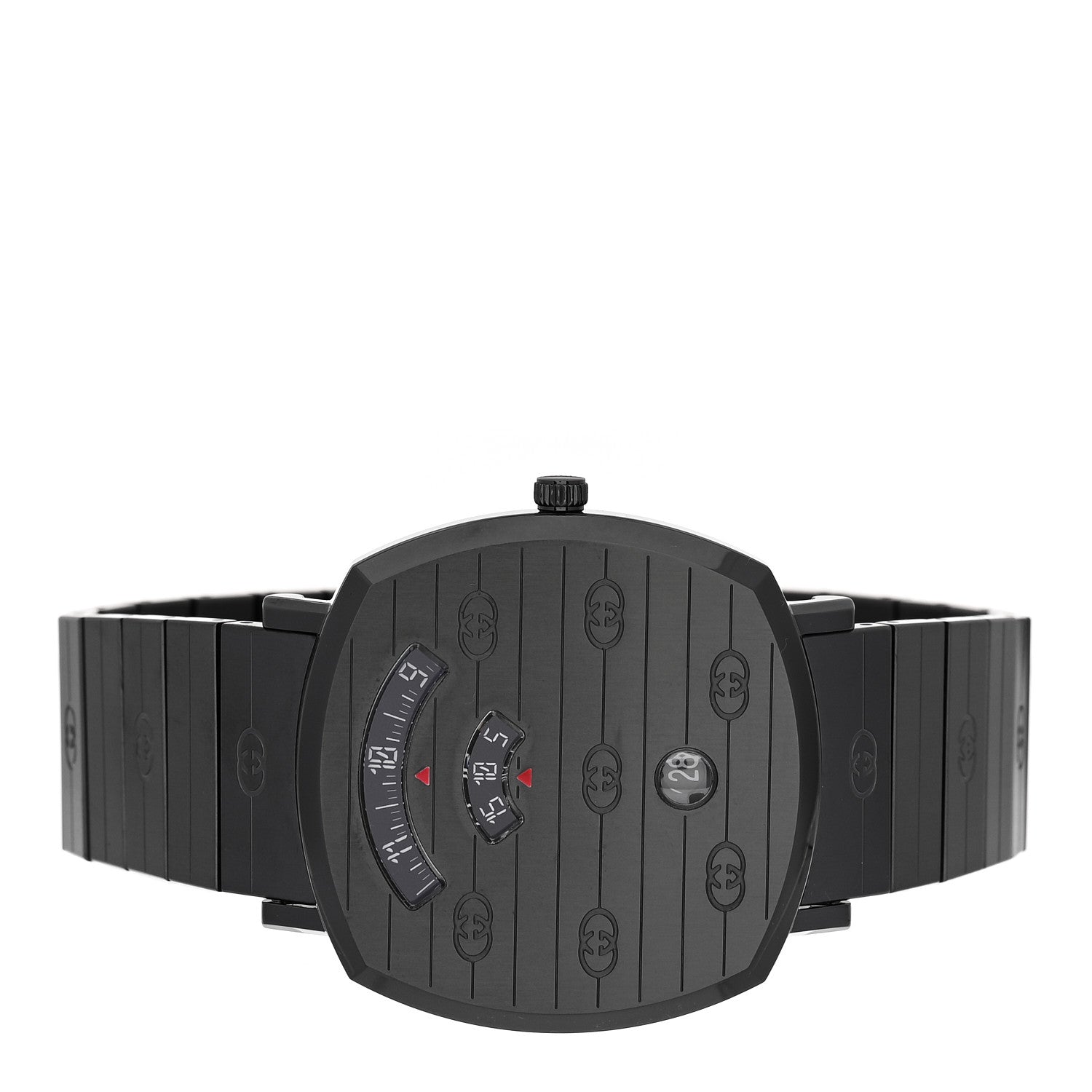 PVD Stainless Steel 38mm Grip Quartz Watch Black