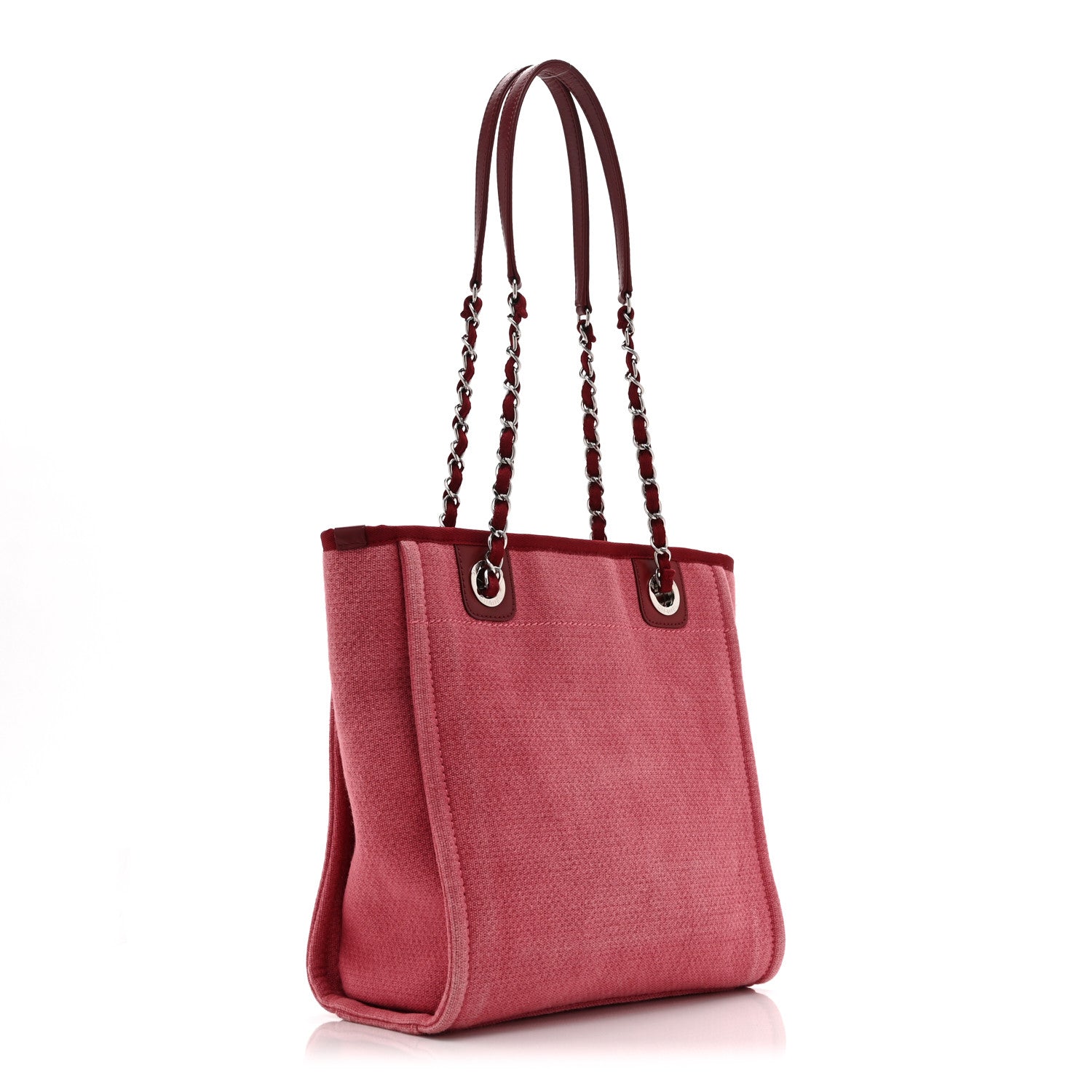 Canvas Mini Deauville Tote Red