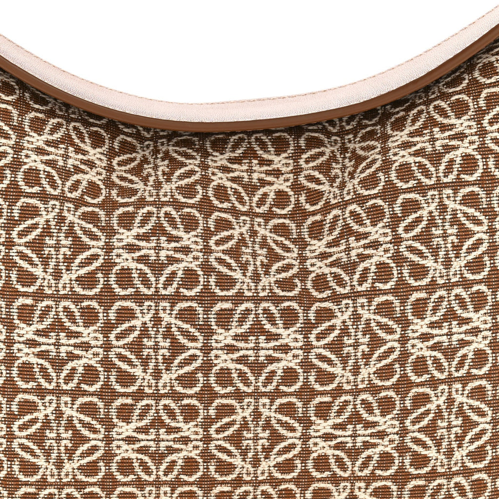 Jacquard Anagram Calfskin Luna Bag Tan Pecan