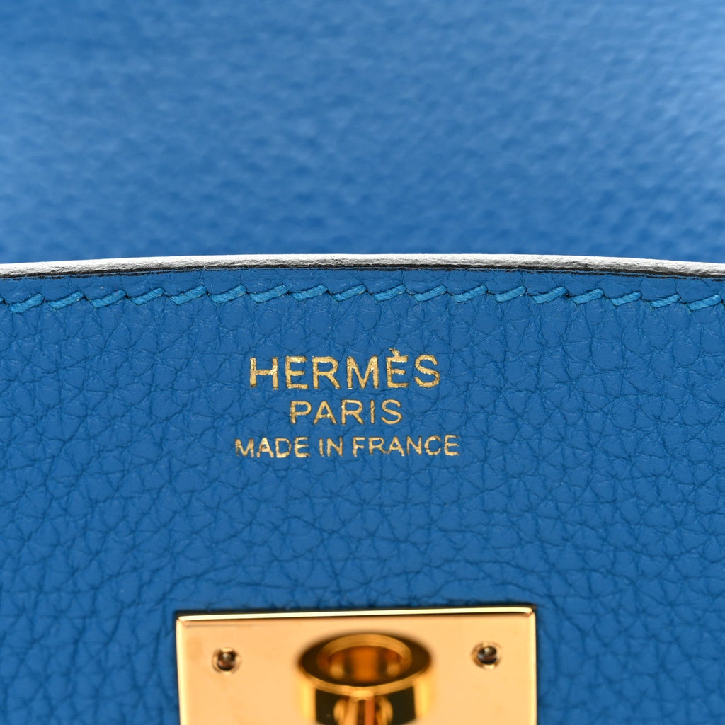 Togo Birkin 30 Bleu Zanzibar