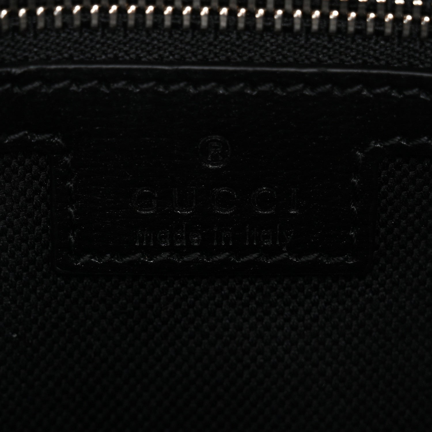 GG Supreme Monogram Azalea Calfskin Retro Interlocking G Wristlet Shoulder Bag Black