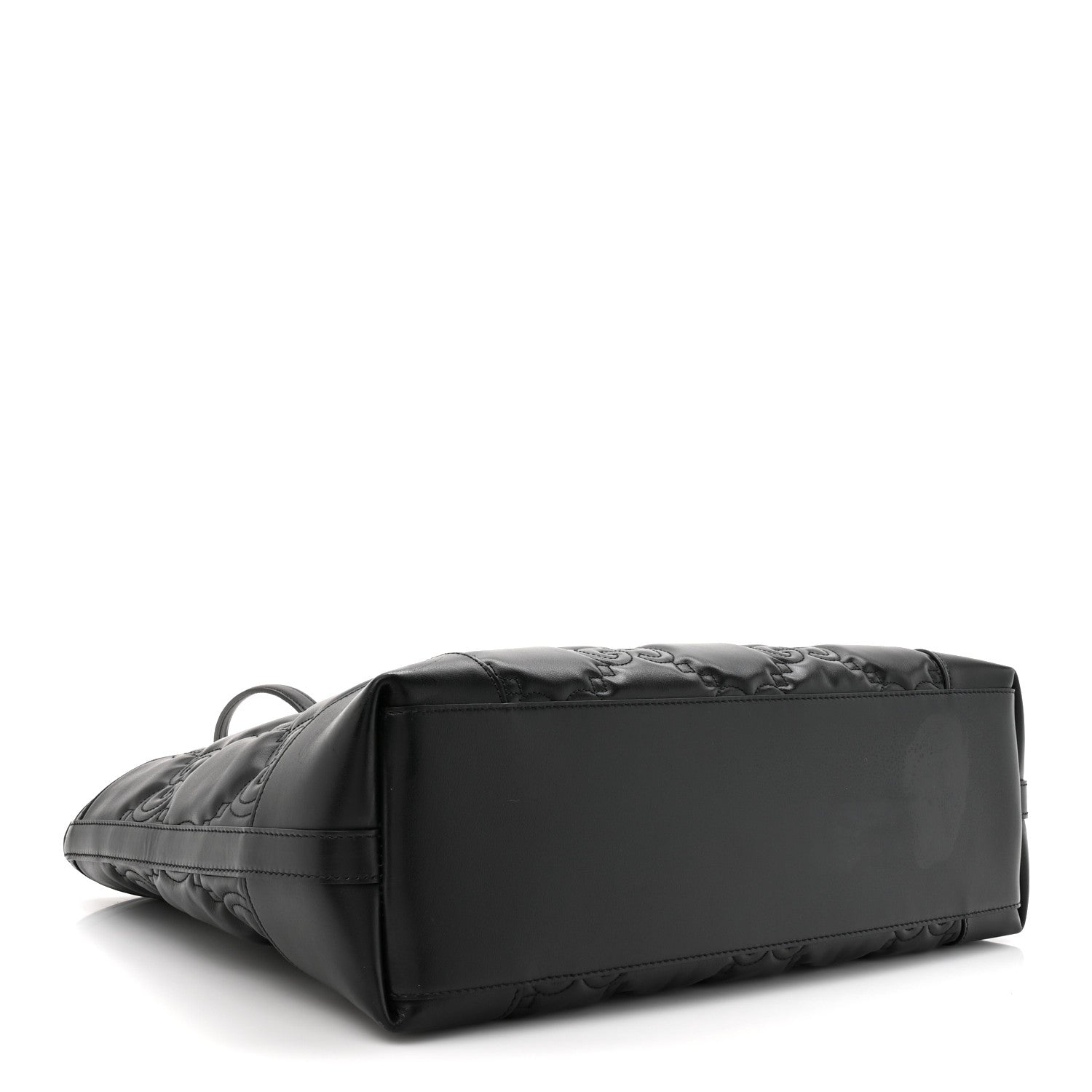Calfskin GG Matelasse Medium Ophidia Shopping Tote Black