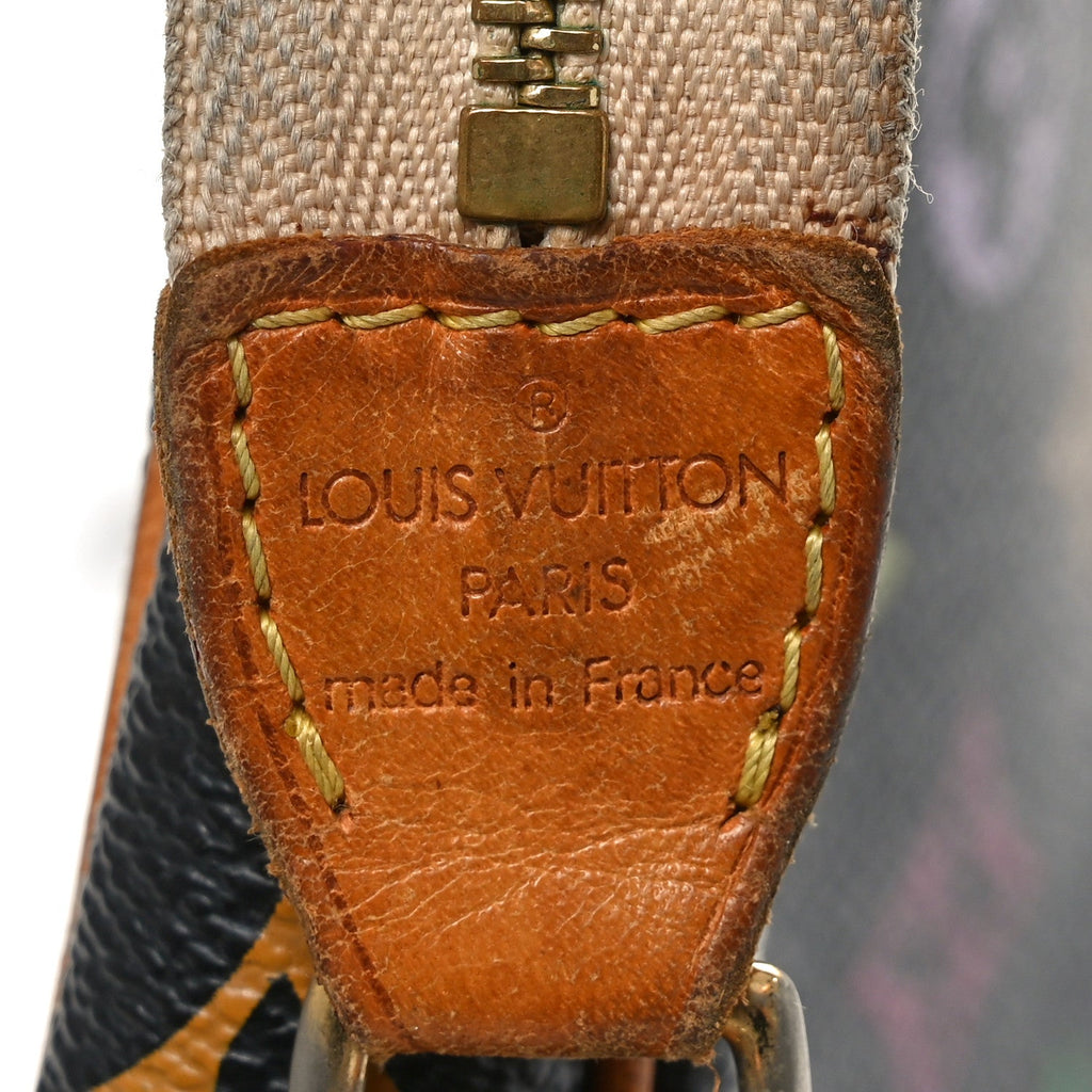 Monogram Multicolor Pochette Accessories Black
