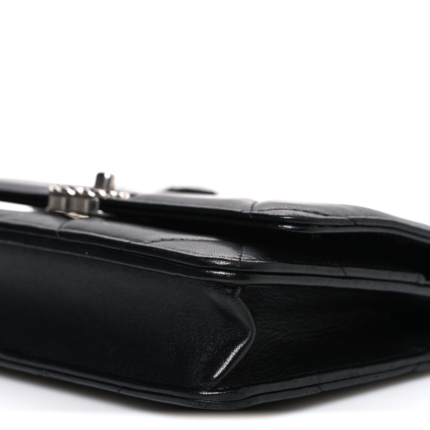Lambskin Quilted Chanel 19 Wallet On Chain WOC Black