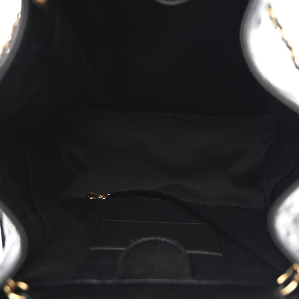 Caviar Quilted Large Chanel 25 Backpack Black