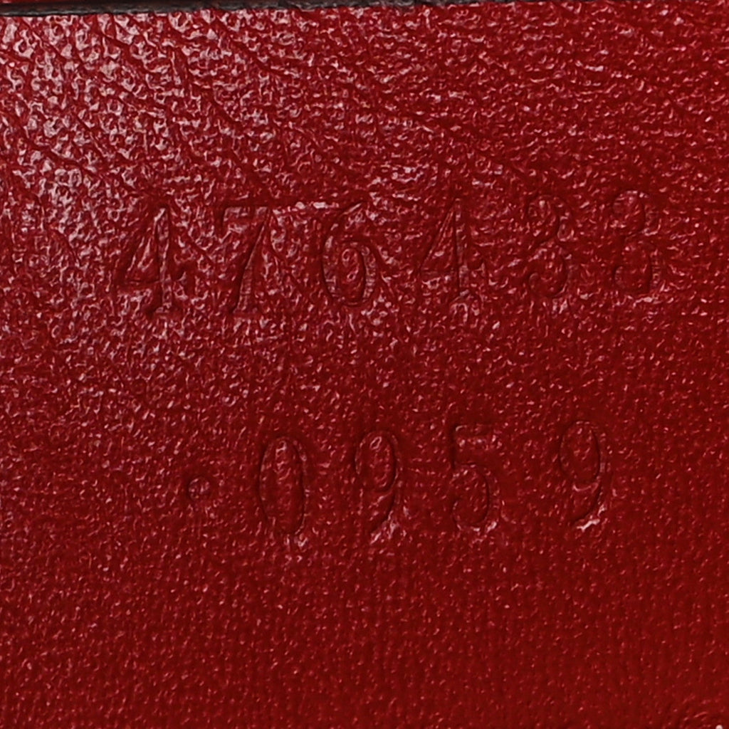 Calfskin Matelasse Super Mini GG Marmont Shoulder Bag Hibiscus Red
