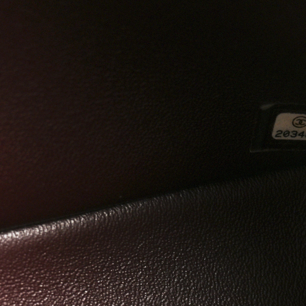 Lambskin Quilted Jumbo Double Flap Black