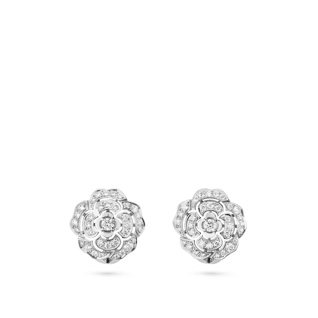 Chanel Bouton de Cam鑼卨ia Earrings