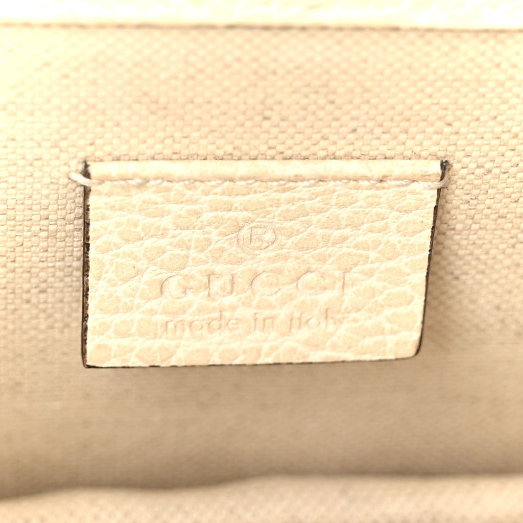 Dollar Calfskin Crystal Small Dionysus Shoulder Bag Mystic White