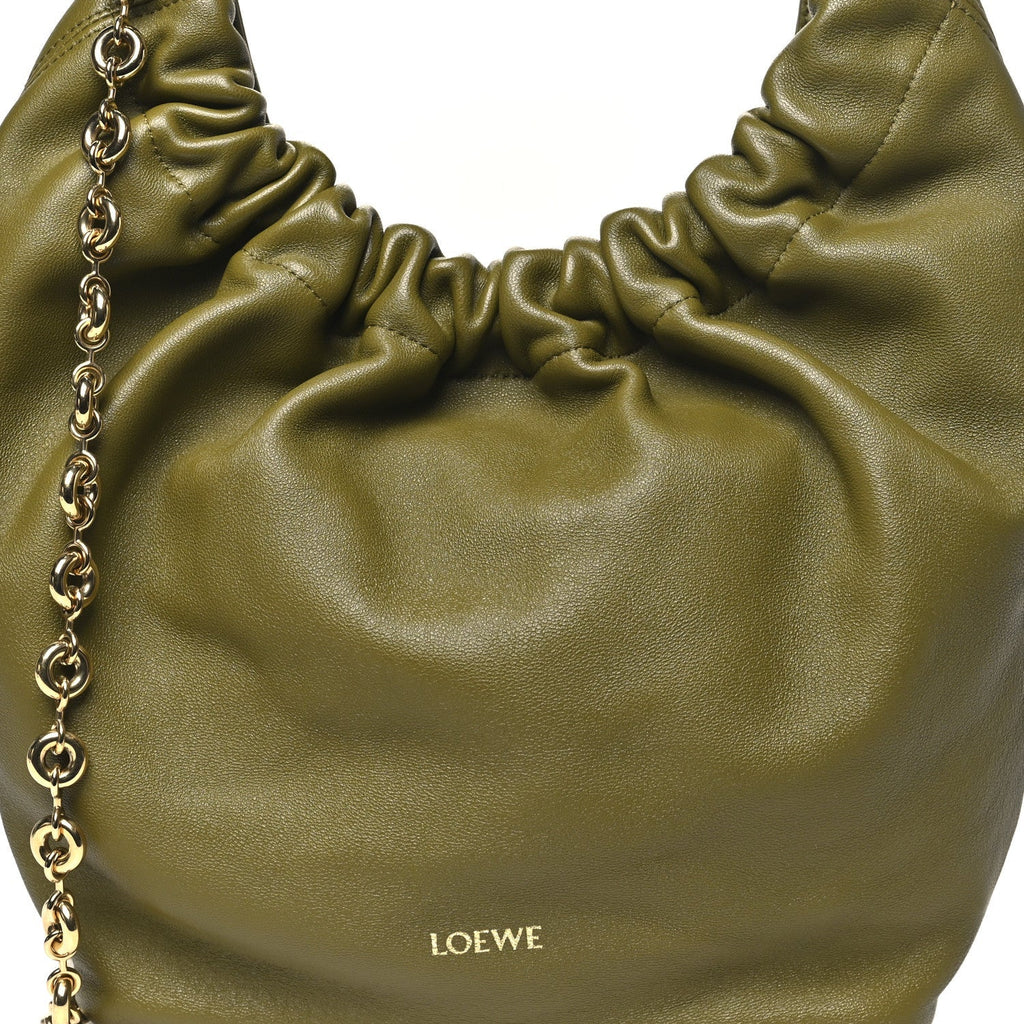 Mellow Nappa Small Squeeze Bag Olive