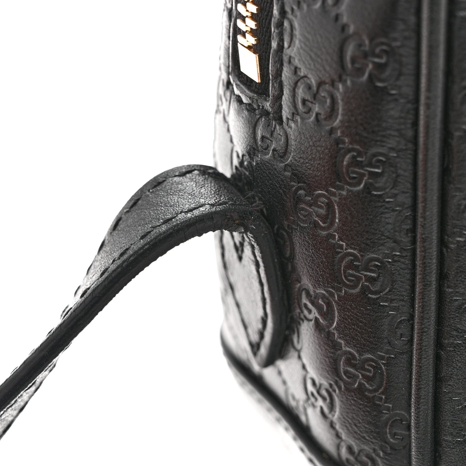 Microguccissima Mini Bree Messenger Bag Black
