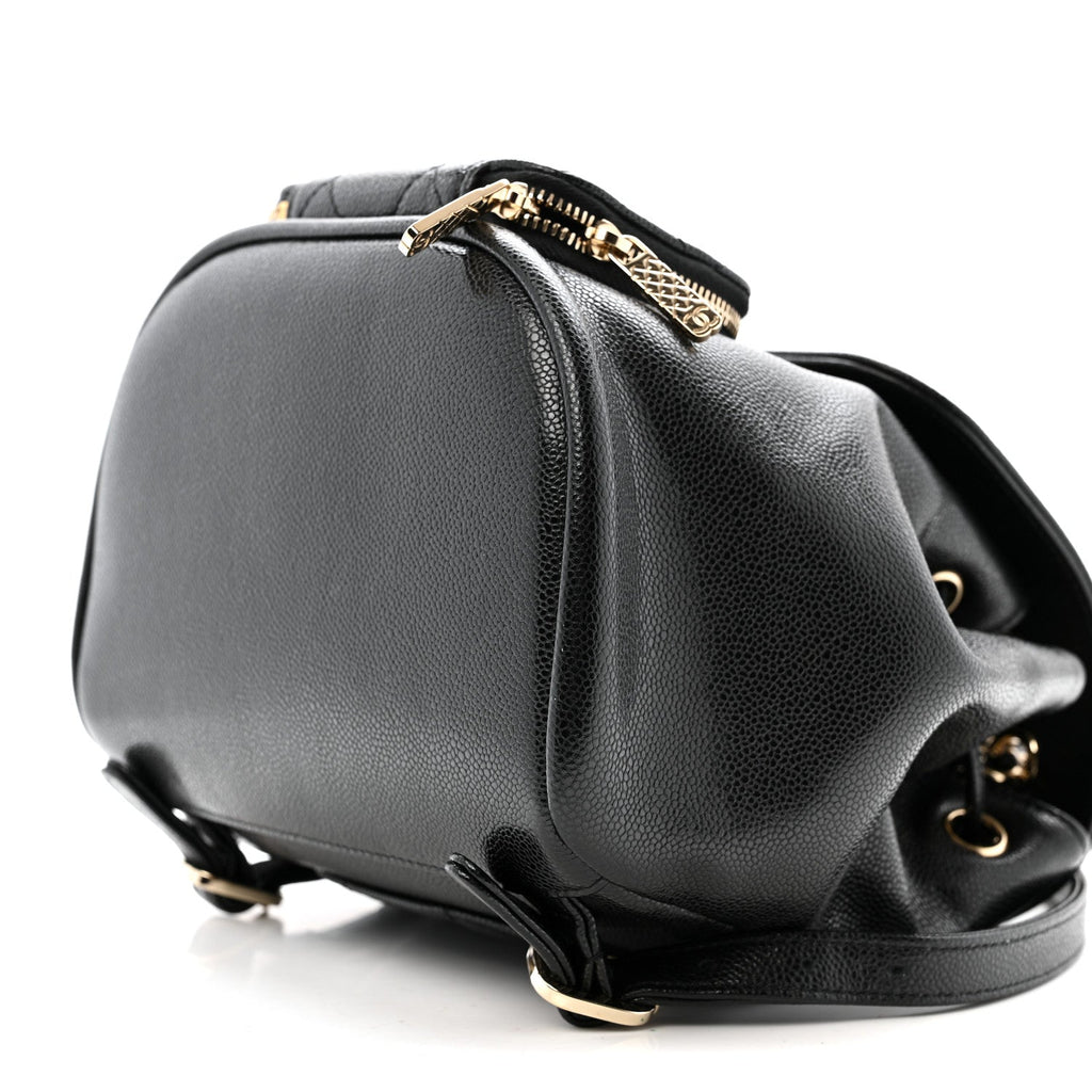 Caviar Quilted Mini Business Affinity Backpack Black