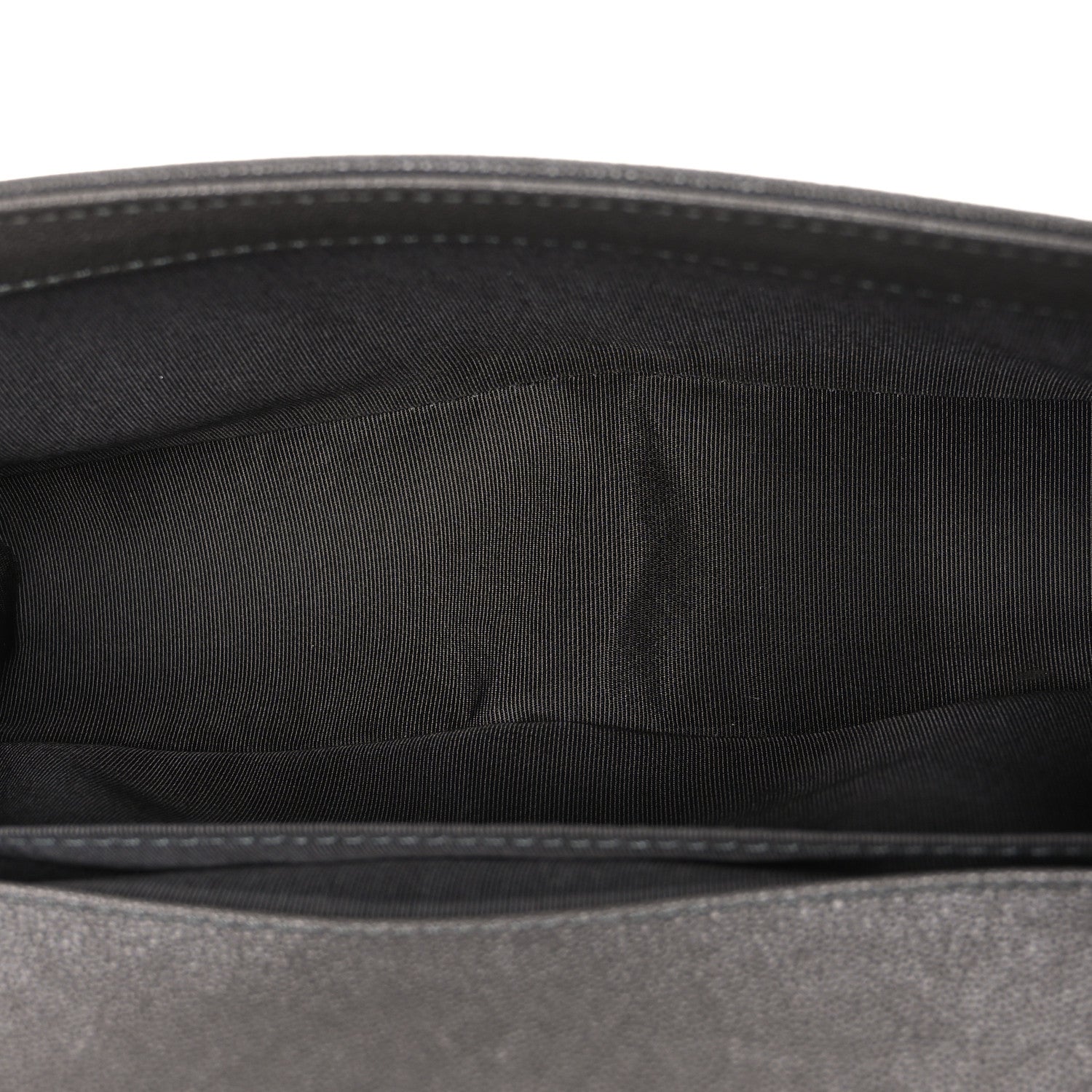 Caviar Quilted Medium Boy Flap Dark Grey