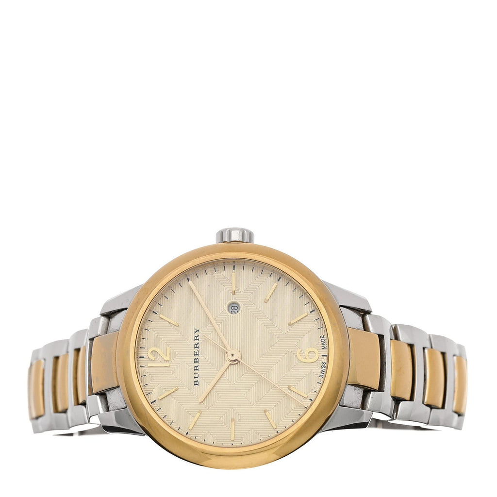 Stainless Steel 32mm Classic Round Quartz Watch Gold BU10118