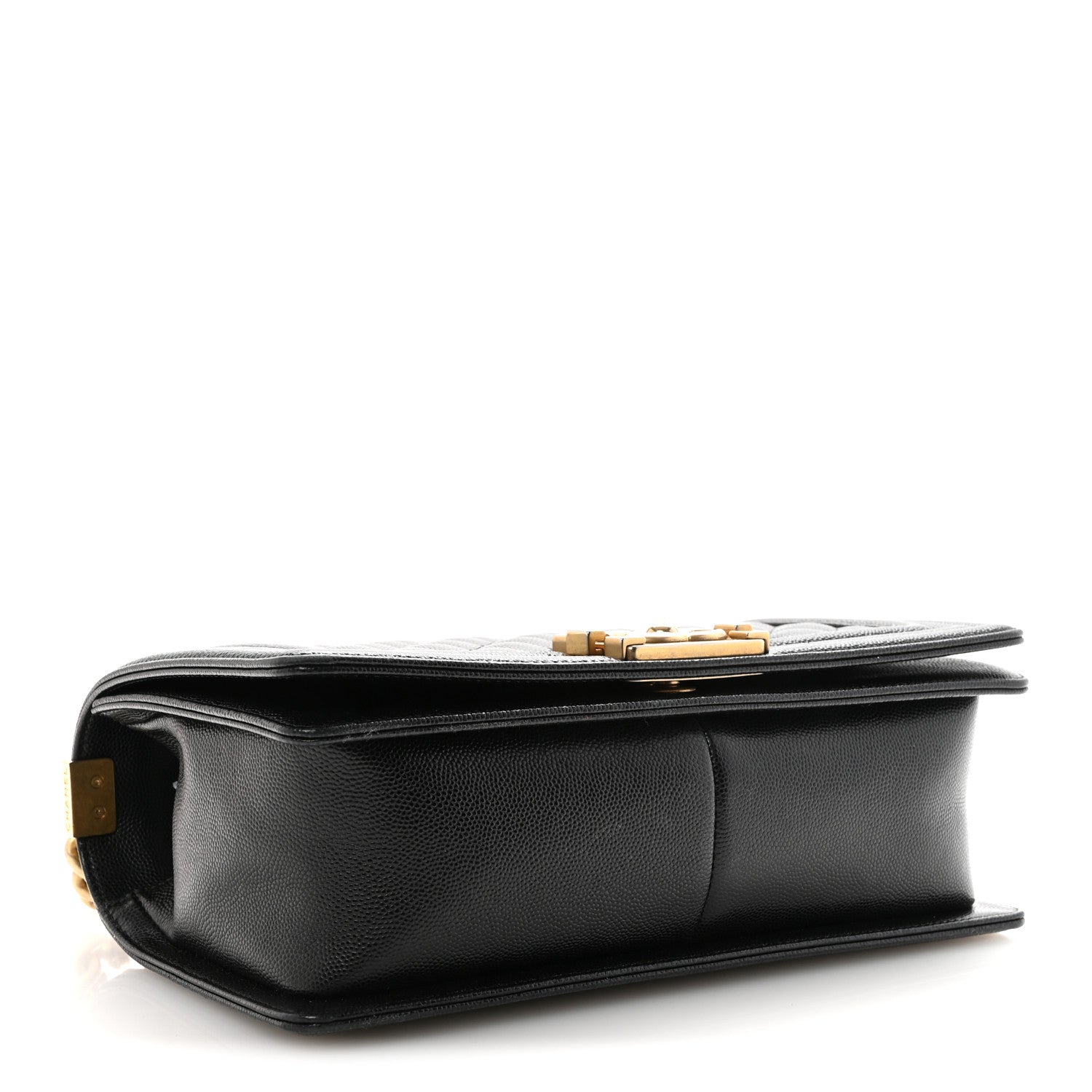 Caviar Quilted Medium Boy Flap Black